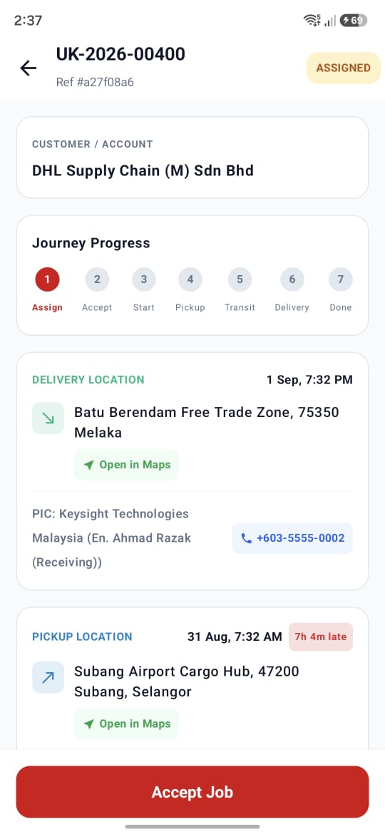 UrusKargo Mobile Apps Client